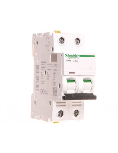 Wyłącznik nadprądowy 2P C 25A 10kA AC...