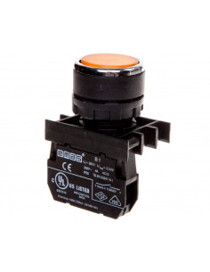 Przycisk kryty 1NO żółty