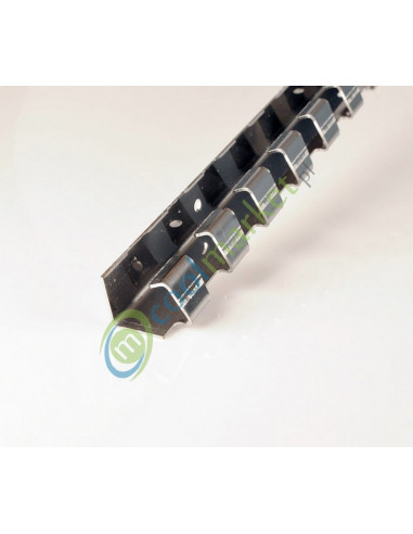 Wieszak kurtyny paskowej PCV INOX 1,25m