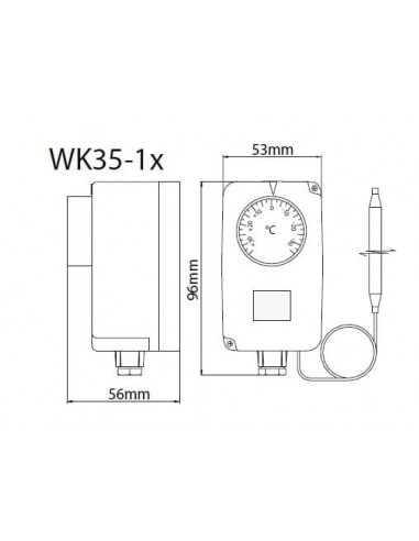 Termostat W35 0C ...+90C...
