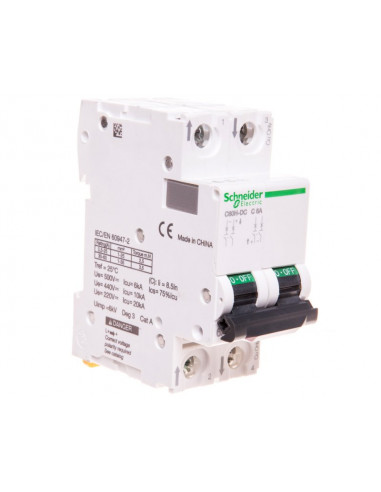 Wyłącznik nadprądowy 2P C 6A 6kA DC...