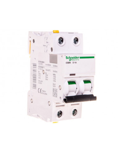 Wyłącznik nadprądowy iC60N-D1-2 D 1A...